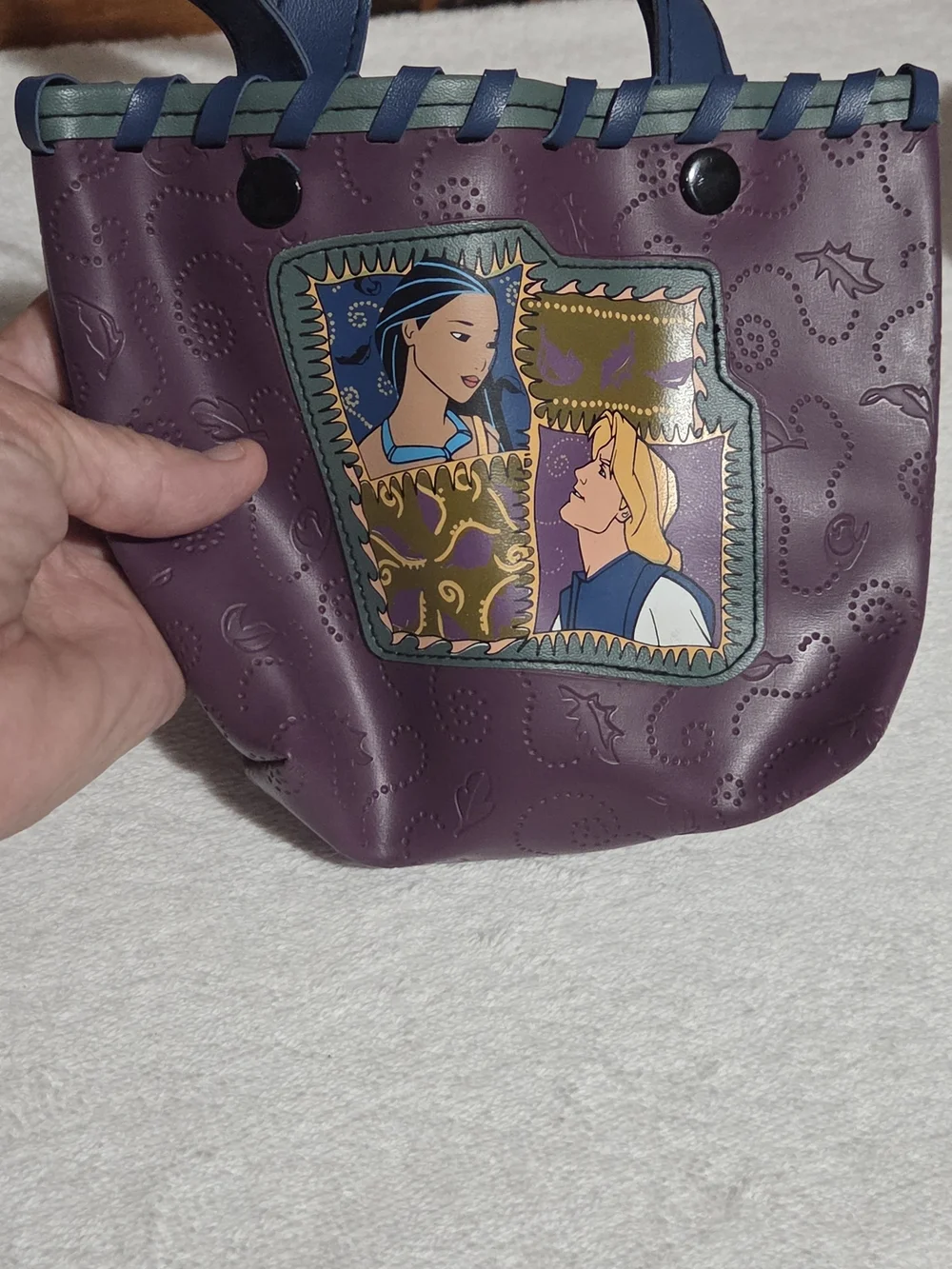 Vintage 90s Disney Pocahontas Mini PVC Tote Bag 🌟